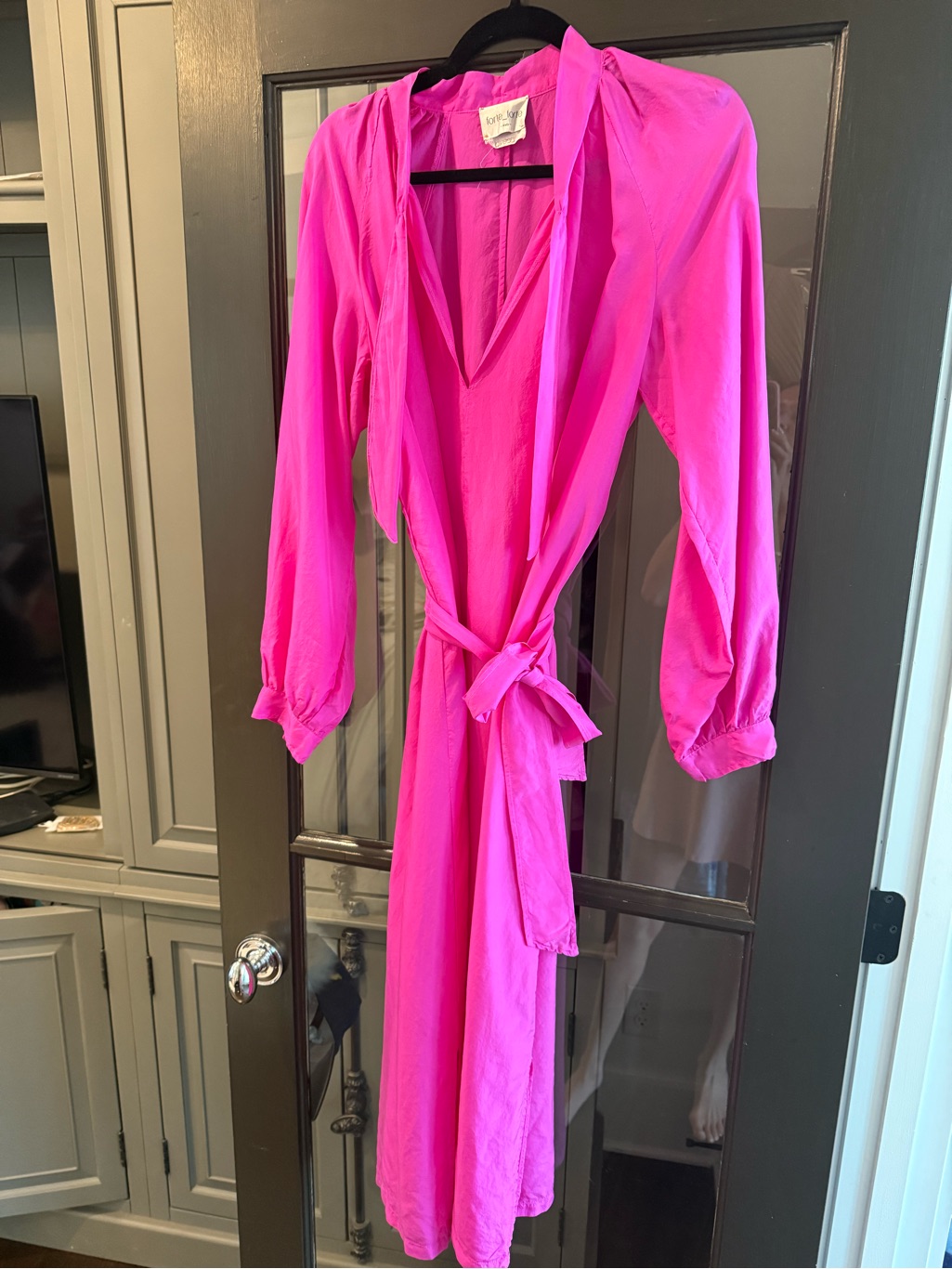 Forte_forte Italy - Hot Pink Dress With Tie - Women - Size Ii - 100% Silk